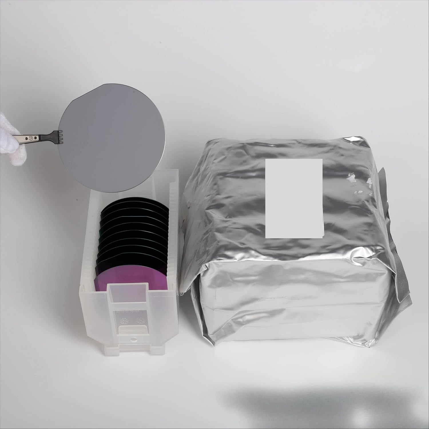 High-Purity Monocrystalline Silicon Wafer, Single or Double Polished Semiconductor Substrate for Coating and SEM, 2–12 Inch (2" DSP Sapphire)