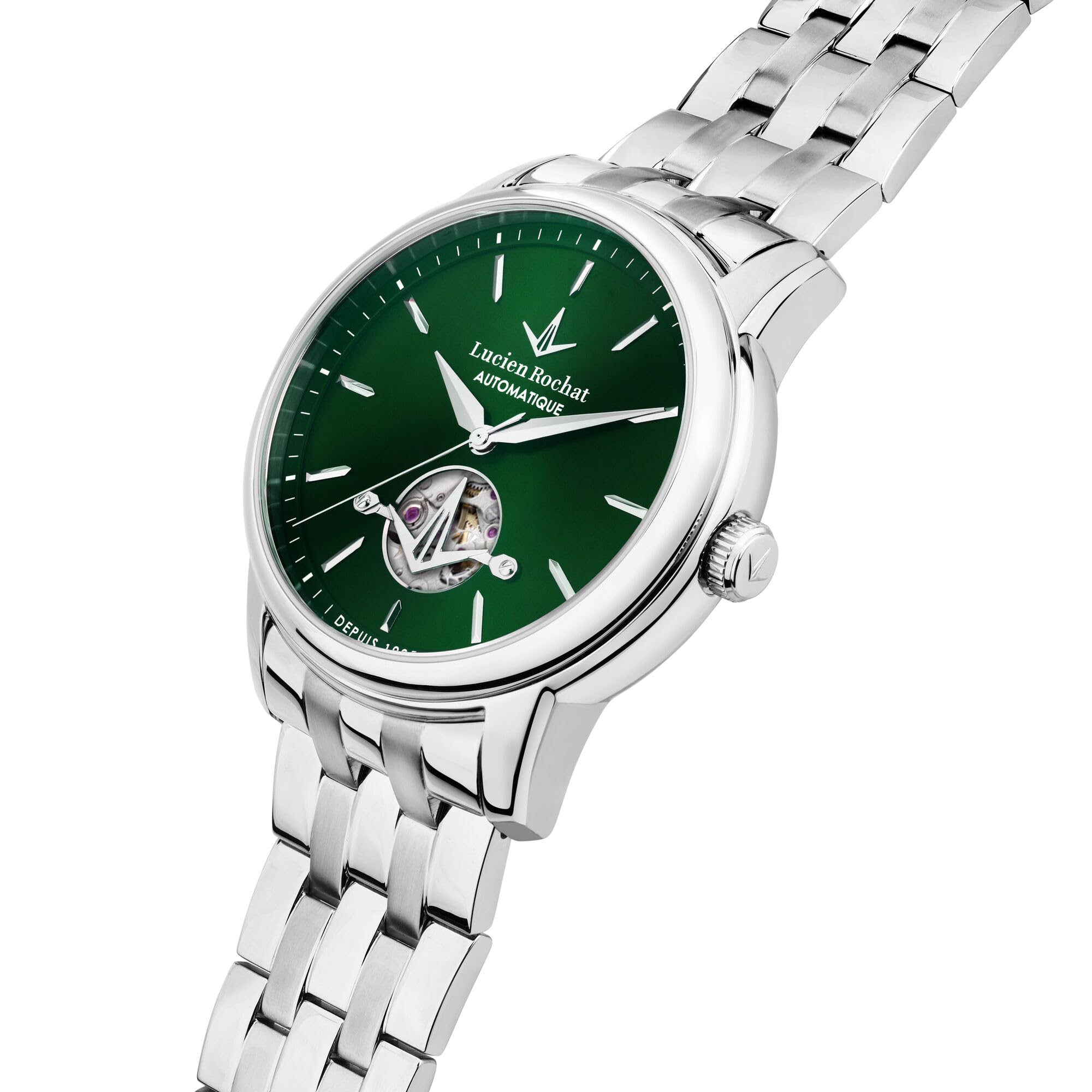 LUCIEN ROCHAT Orologio Uomo, Automatico, Analogico, Cinturino in Acciaio, Collezione Iconic Special Pack con Cinturino in Pelle - R0423116005