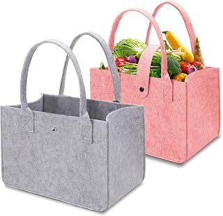 Filtväska shoppingväska, 30 x 20 x 18 cm vikbar filtväska shoppingväska, stor kapacitet filtväskor, shopper för shopping, picknick, förvaring