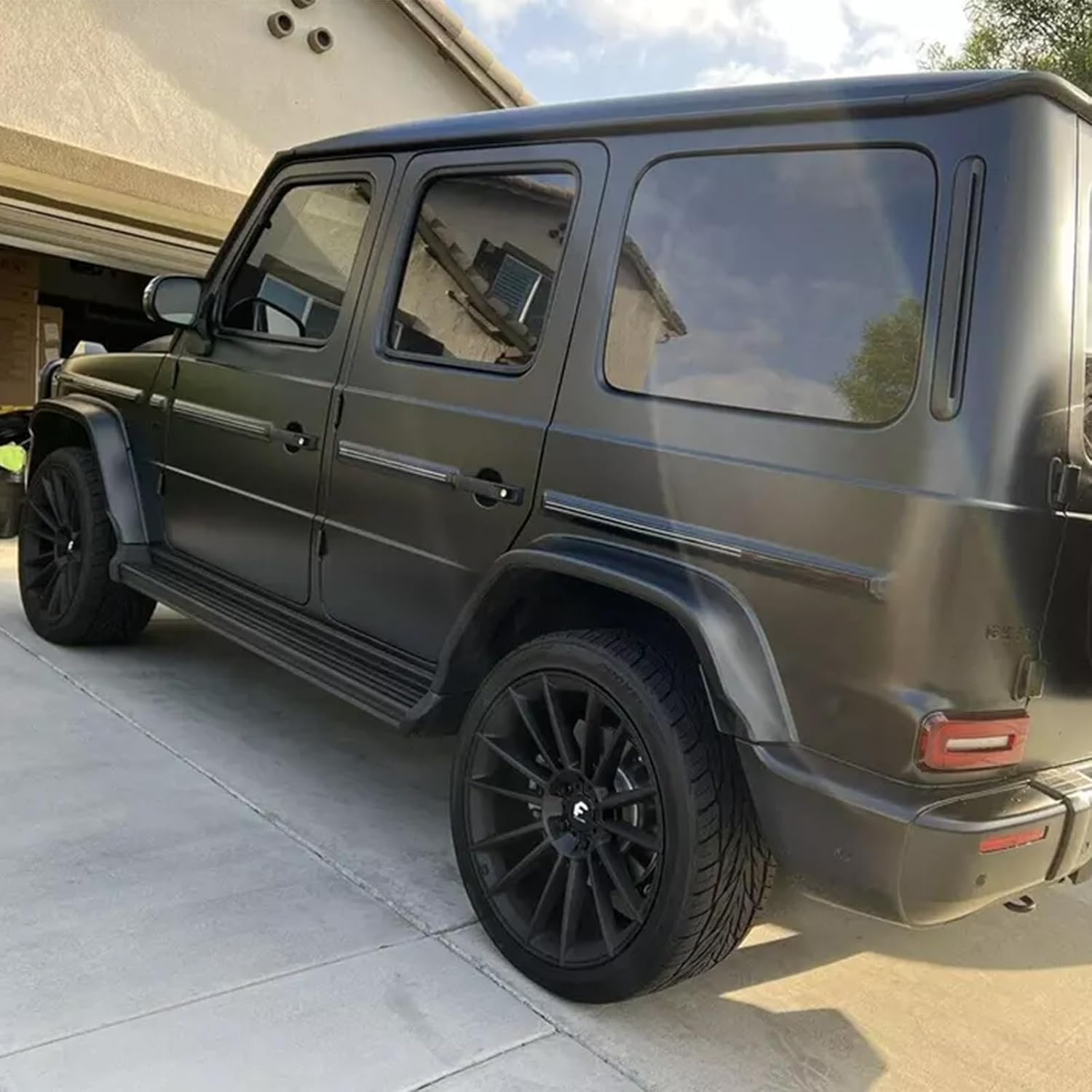 2Pcs Fits for Mercedes W464 G Class G500 G550 Running Boards Side Steps Bar Silver Black 2019-2025