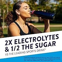 Vista 4 de Pedialyte Fast Hydration Electrolyte Powder Packets, Strawberry, Hydration Drink, 24 Single-Serving Powder Packets