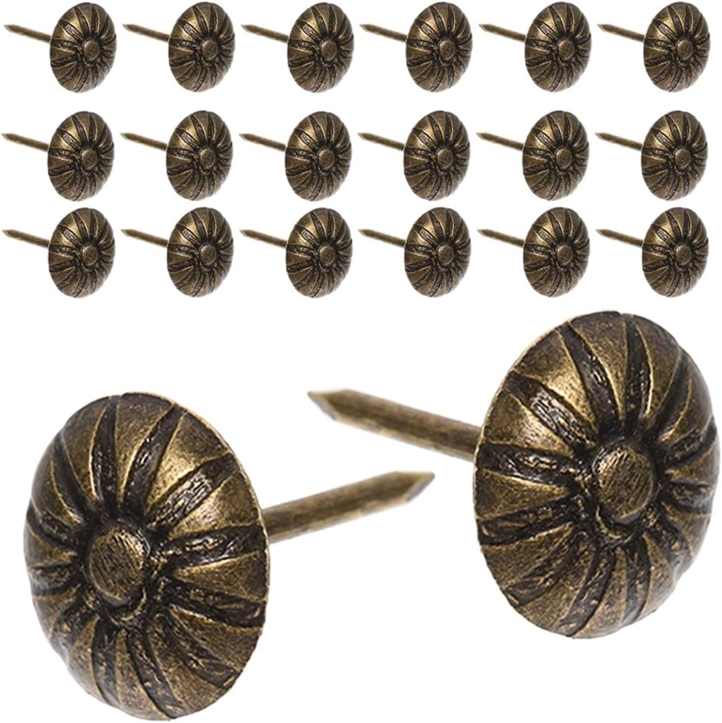Versatile 1000 Pcs Vintage Retro Upholstery Tacks Decorative Sofa Nails Iron Furniture Tufted Headboard Craft Metal
