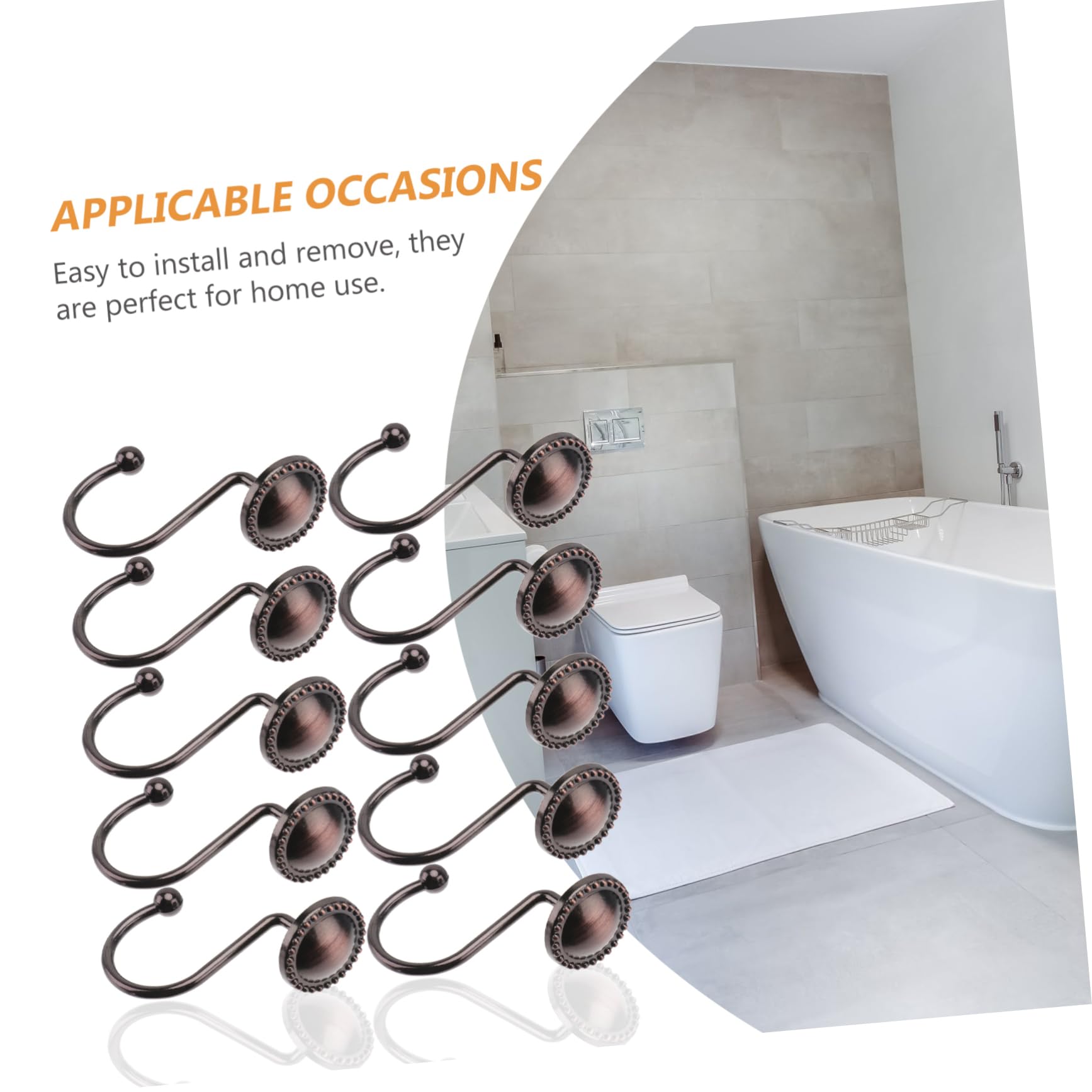 DOITOOL 30pezzi Gancio Per Da Lega Di Zinco Antico Rosso Da Design Chic e Retro Accessorio Per Bagno Resistente e Decorativo