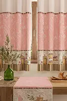 Cortina Cozinha Oxford 2,00x1,40 Estampada Cappuccino Janela Vitrô Ilhós Blackout Blecaute Decorativa Poliéster Varão (Cappuccino Rosa)
