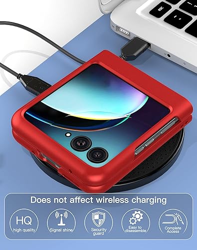 Miniatura 6 de Foluu Funda delgada para Motorola Razr Plus 2023, con 1 protector de pantalla interior suave de TPU Moto Razr Plus 2023, 1 protector de pantalla