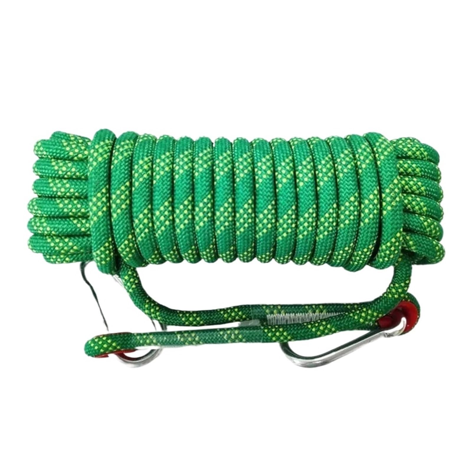 Laundry Line 10M/20M Wire Rope Clothesline Thicken 8MM Laundry Hanging String Strong Windproof Clothes Drying For Camping Outdoor Balcony Garden(Green 10M)