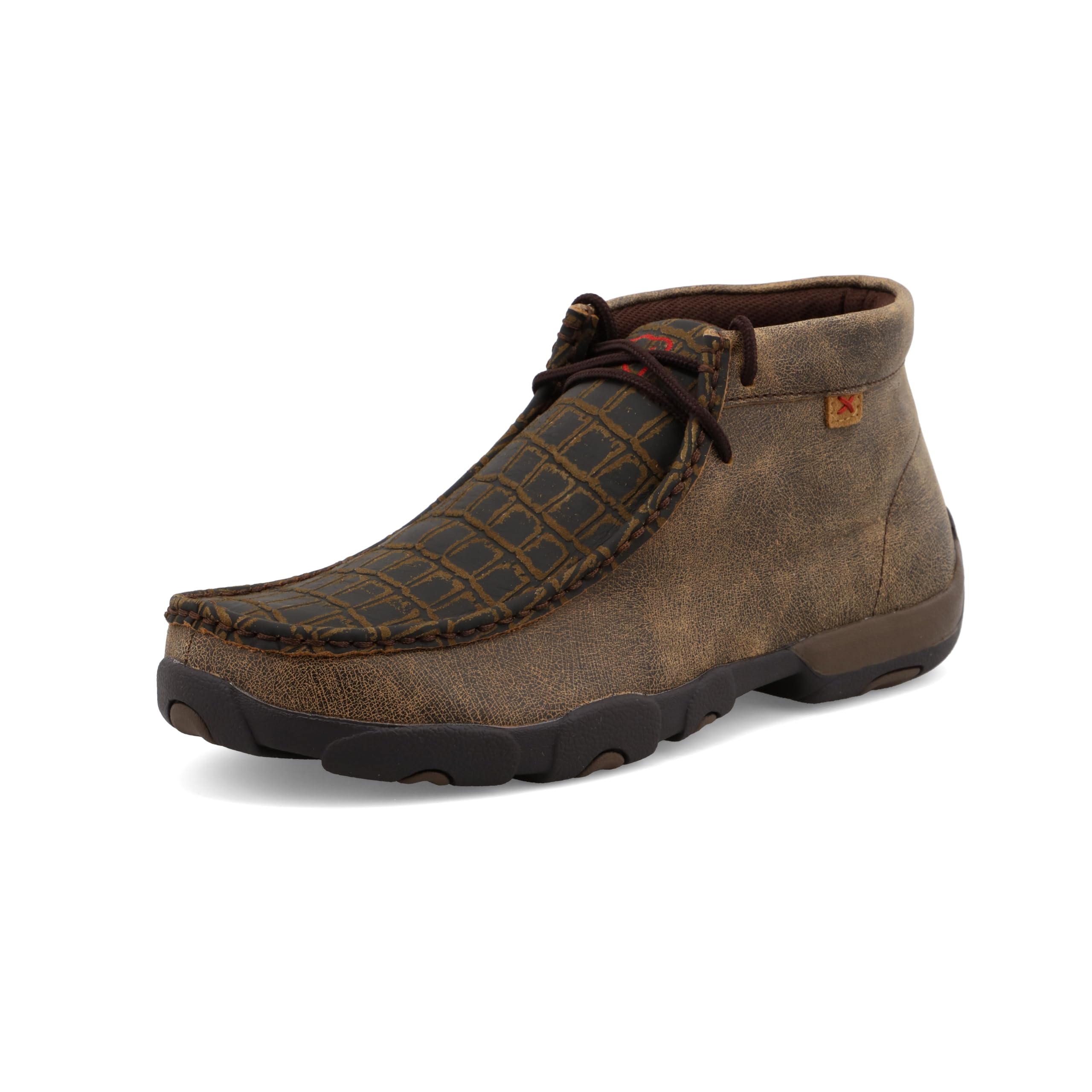Twisted X Ankle High Men's Chukka Leather Driving Mocs