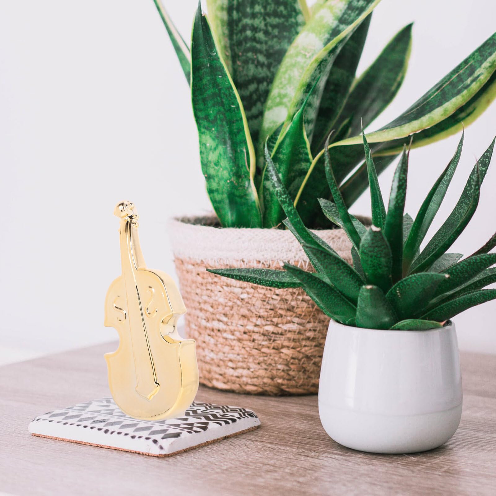 HOLIDYOYO Violin Ornaments Instrument Models Ceramic Cello Model Cello Adornment Instruments Model Desktop Cello Model Delicate Cello Model Instrument Ornament Vintage Cello Ornament