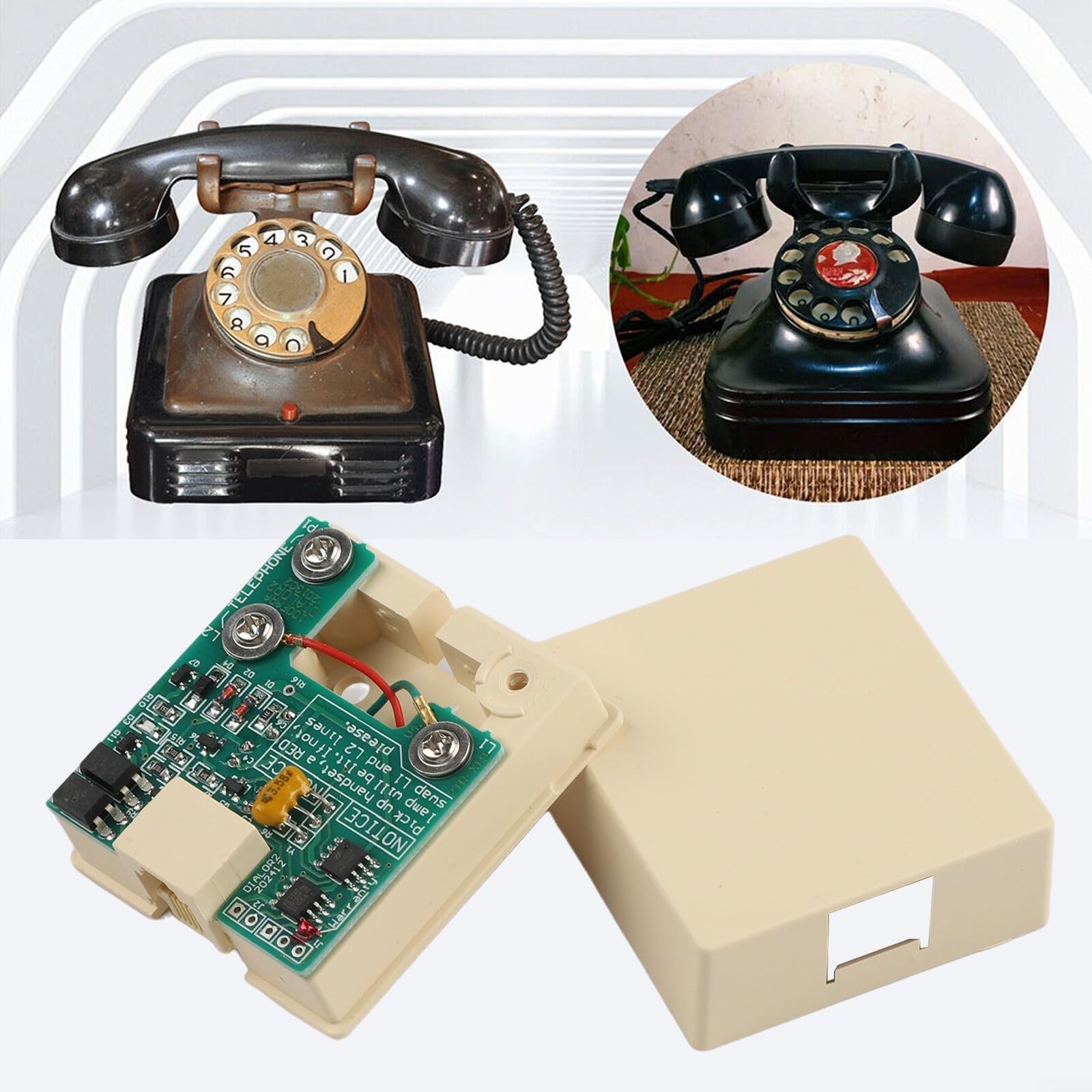 Rotary Phone Pulse Signal to Dual Tone Multi Frequency Converter Module for Use with Modern Switches