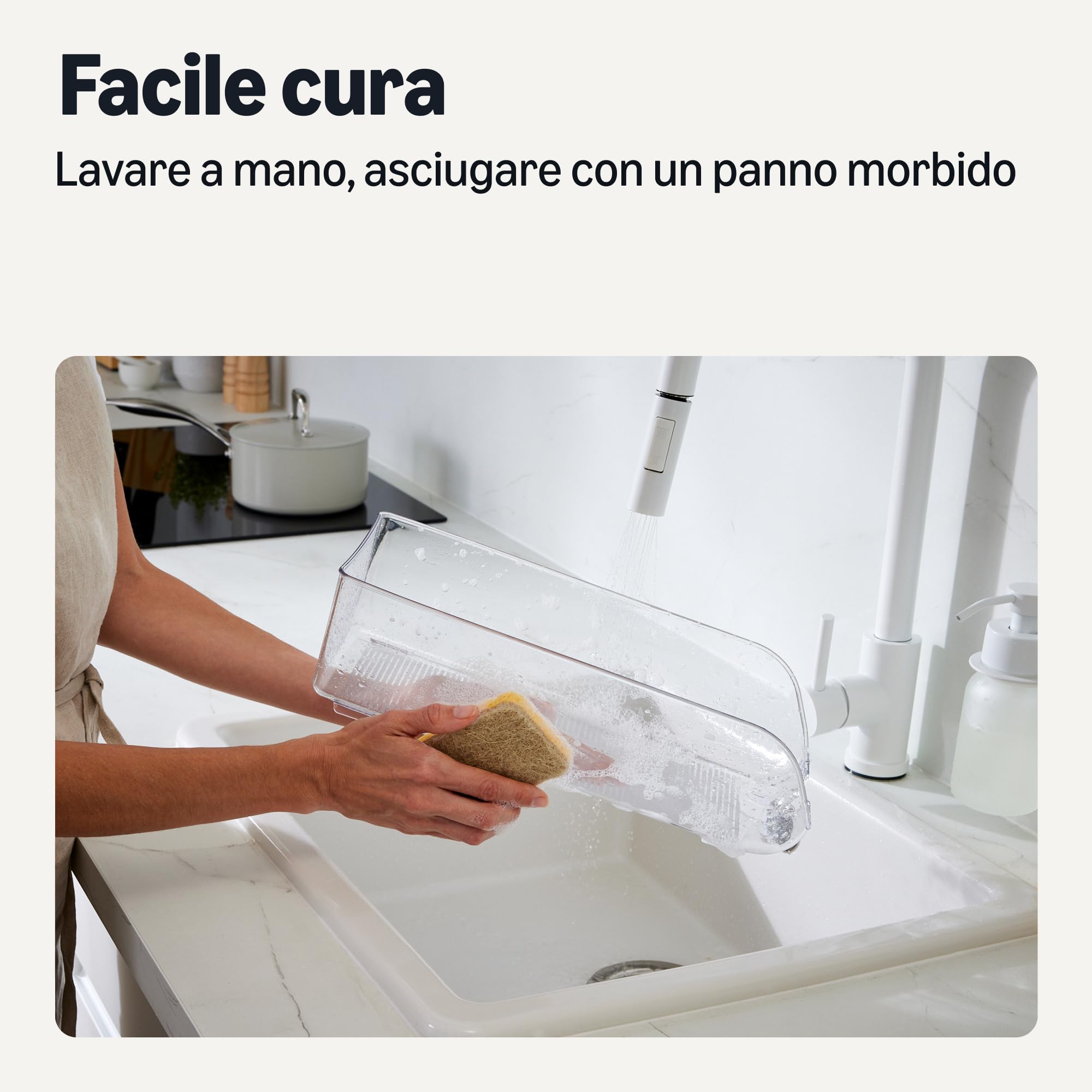 Amazon Basics Organizer per Alimenti e Bevande in Lattina per Frigorifero o Dispensa, Set di 2 Pezzi, Dispenser Automatico, Lati Trasparenti, Non Impilabile