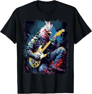 Rock Guitar Chicken Guitarist T-Shirt