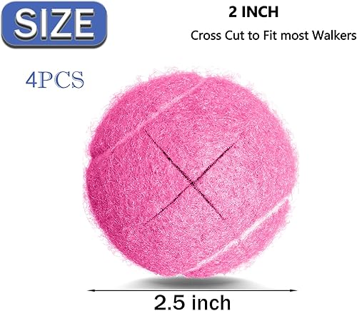 Miniatura 17 de Walker - Pelotas de tenis precortadas para caminantes, pelotas de deslizamiento para sillas, escritorios, patas de muebles y protección del suelo