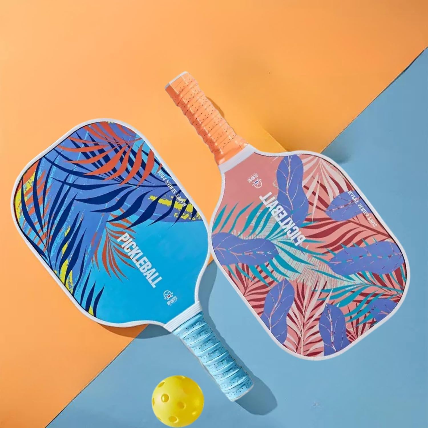 Ngyei Pickleball Beginners Combo Pack | 2 Paddles + 1 Ball with Hand Grip | Lightweight & Durable Starter Kit |48 * 7 Cm-image-31