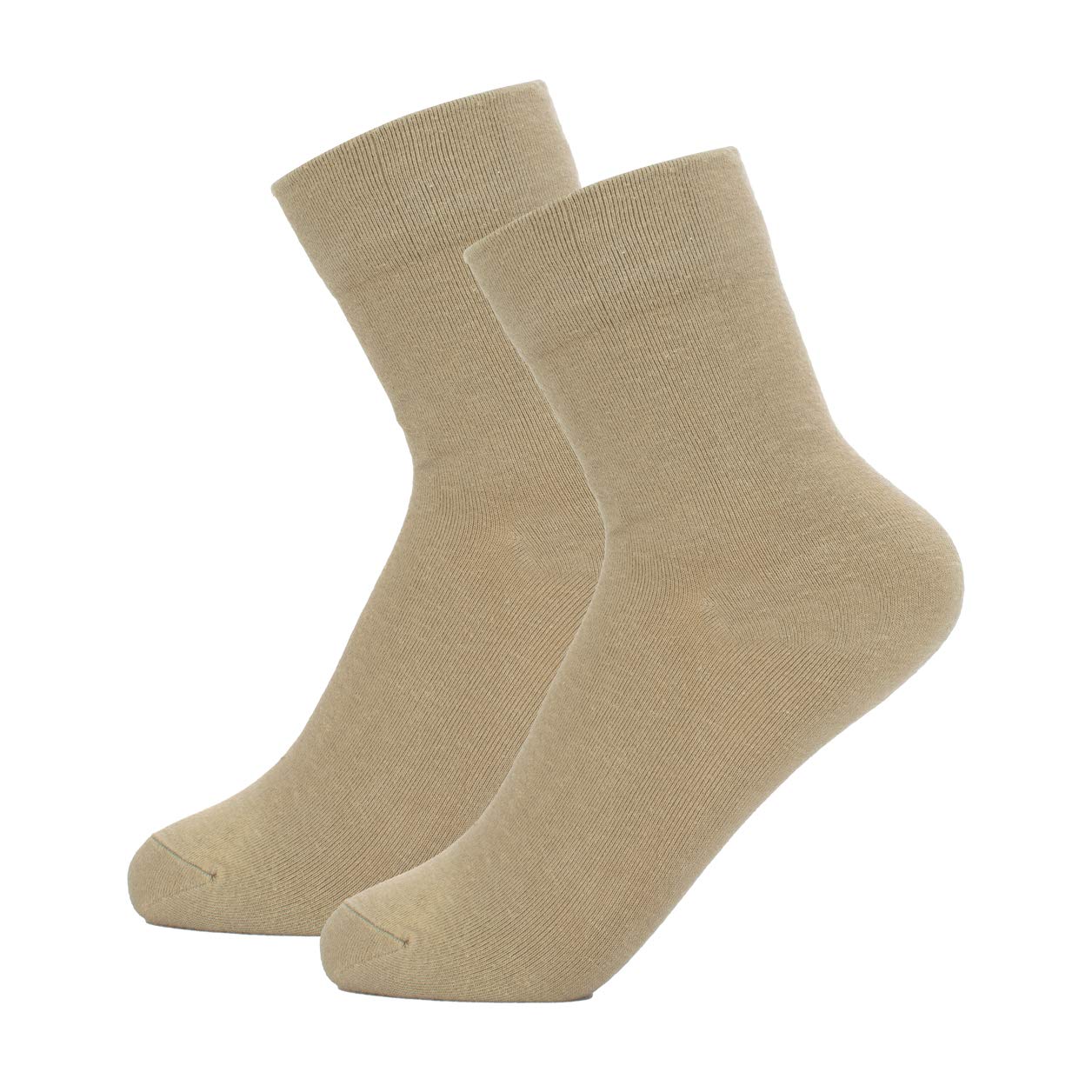 The Plain Look Beige Mid Calf/Crew Socks SK1058 Amazon.in Clothing