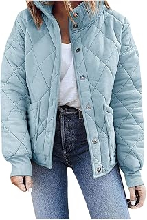 Wchenfans for Girls' Midwinter Tunic Vintage Retro Long Sleeves Cloak Printed Bivouac Top Zipper Clashing Small Sweatshirt (Light Blue, L)