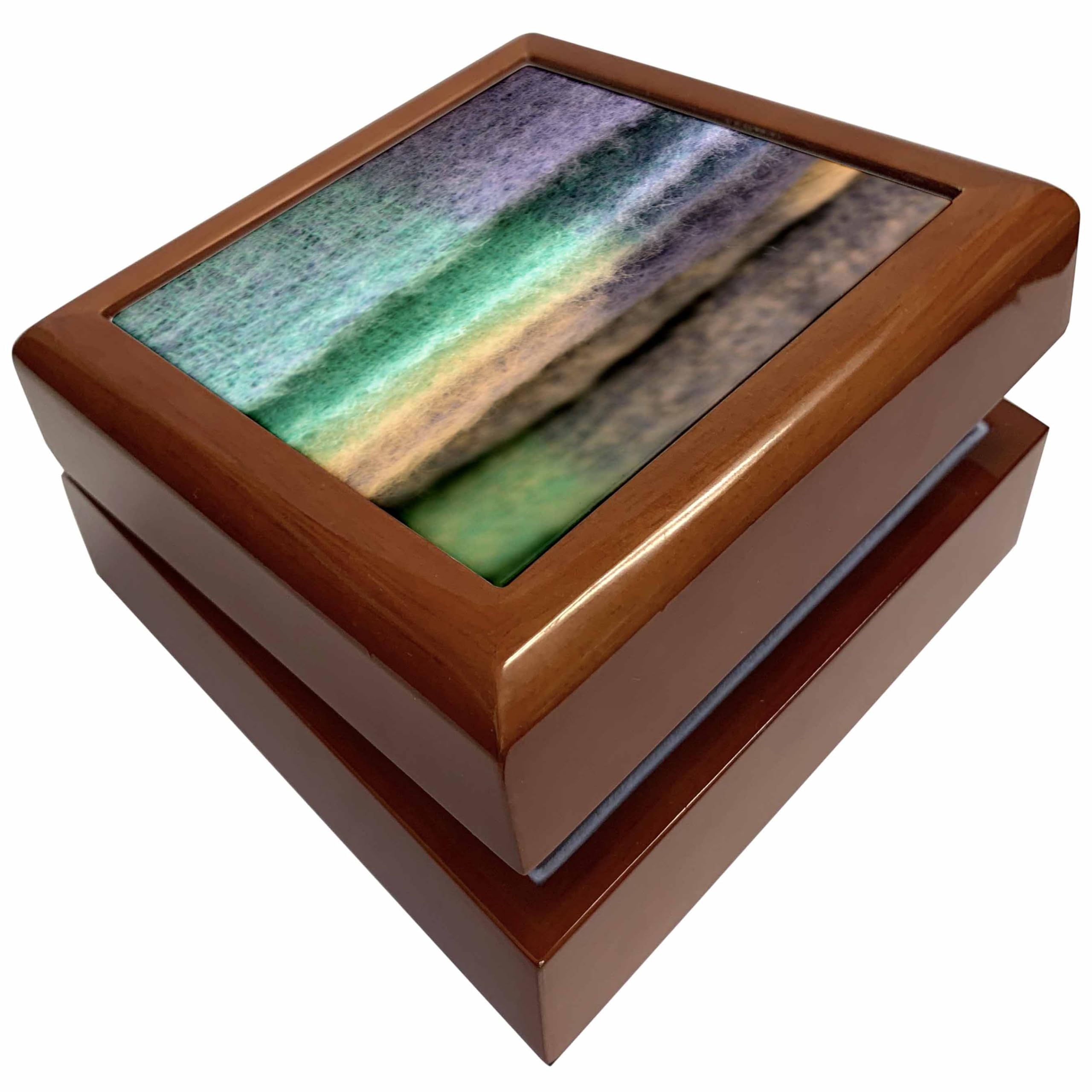 3dRoseIreland, Avoca Handweavers Mill, wool blanket, craft - EU15 KWI0025 - Kymri Wilt, Jewelry Box jb-81992-1
