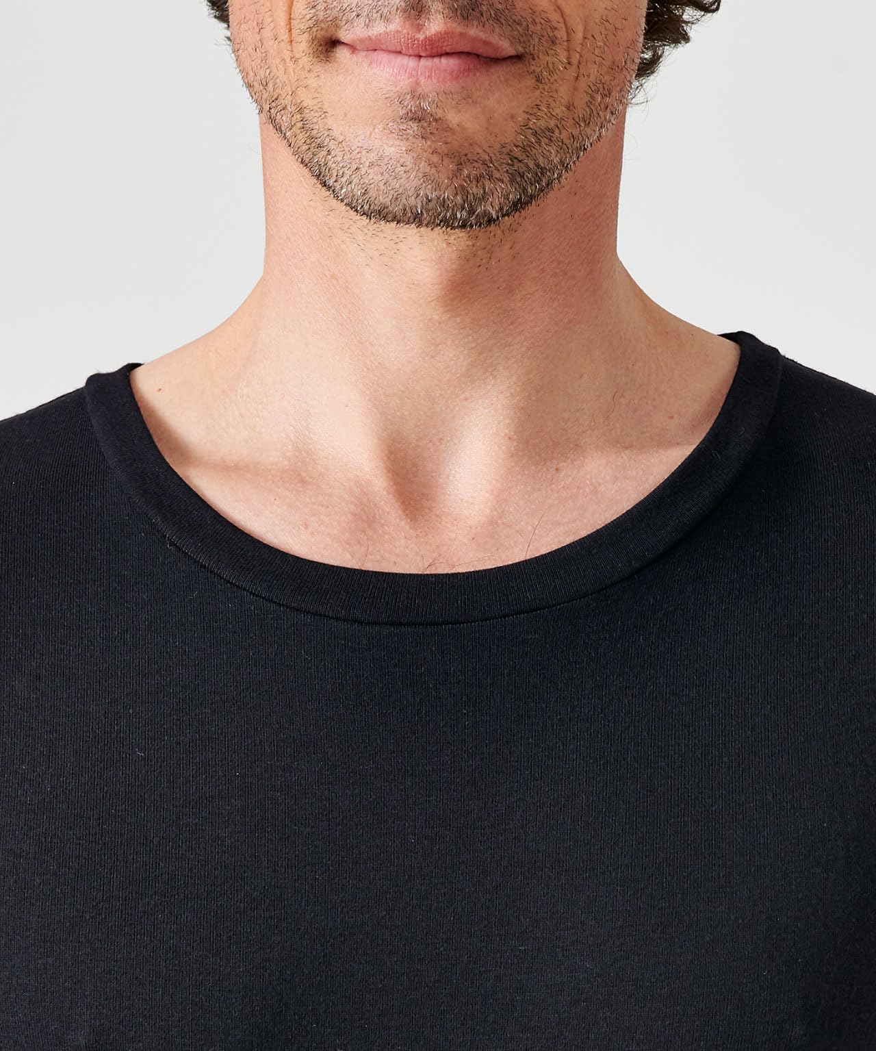 Damart Men's T-Shirt Col Rond Manches Longues Fine Côte Thermol