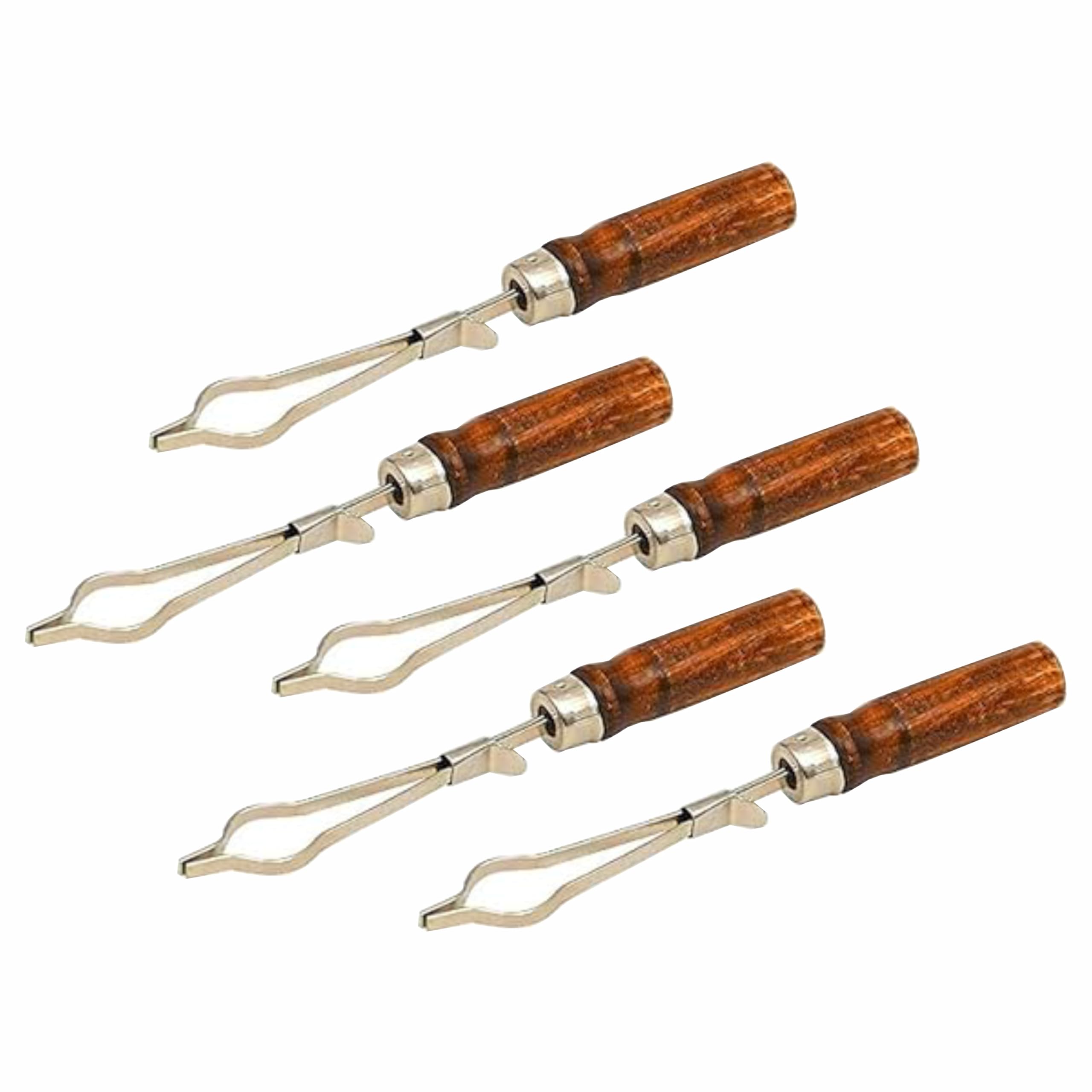 VVS Test Tube Holder with wooden handle for holding test tubes Pack of 5 For School College Chemisrty Lab Laboratory Professional Use-image-4