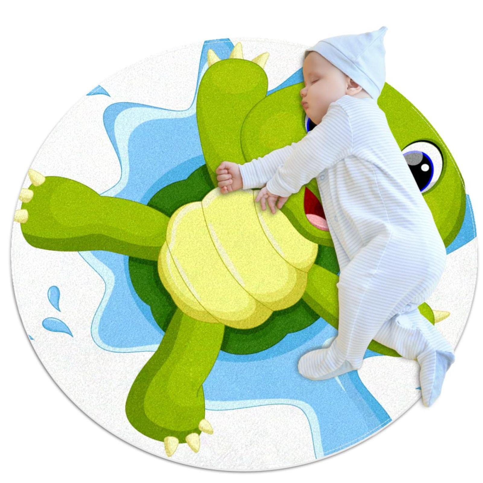 Tapis de jeu enfant tortue pour sol de chambre fille et garçon