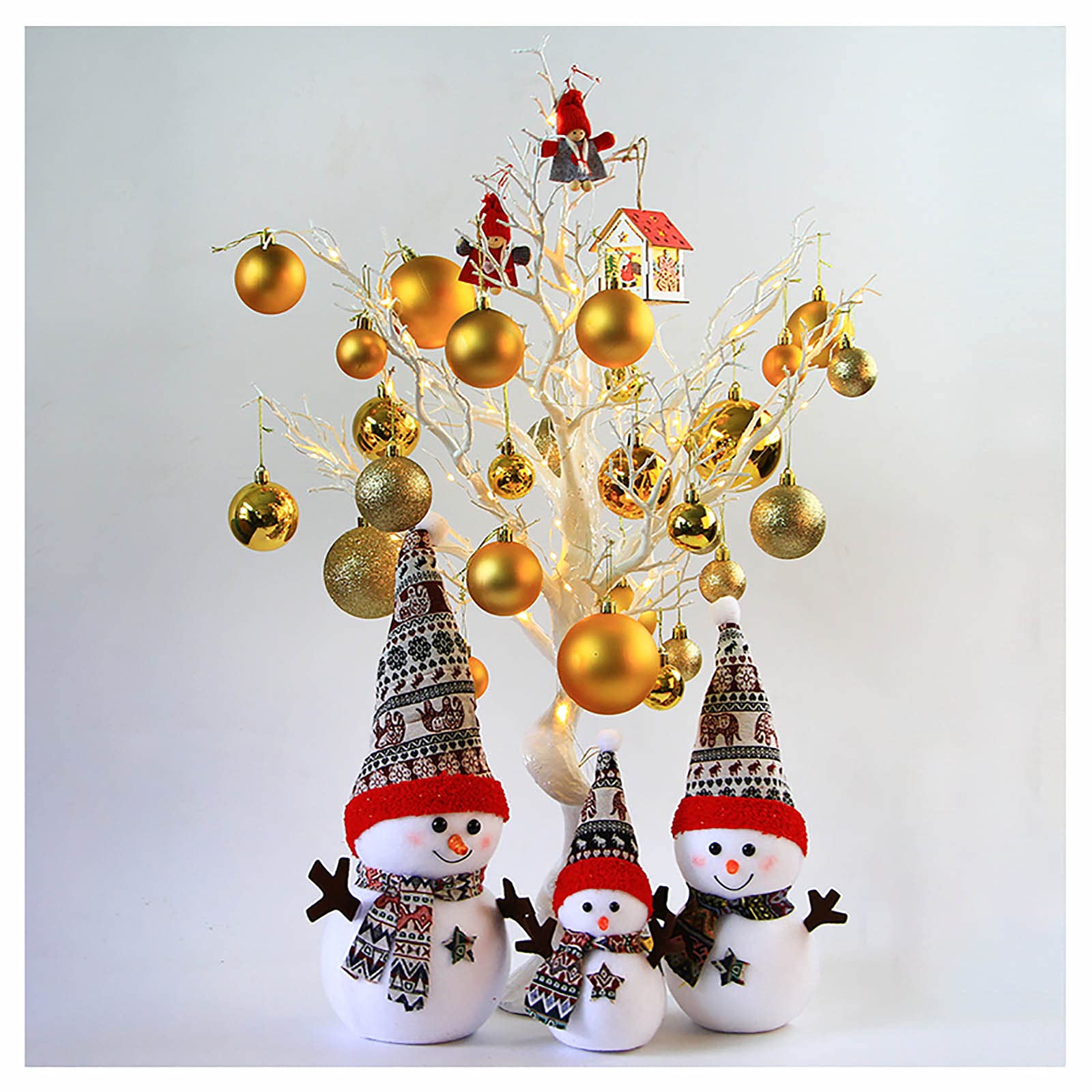 OVBBESS Mini Christmas Tree,desktop Small Christmas Tree,75cm To Send With Lanterns And Decorations