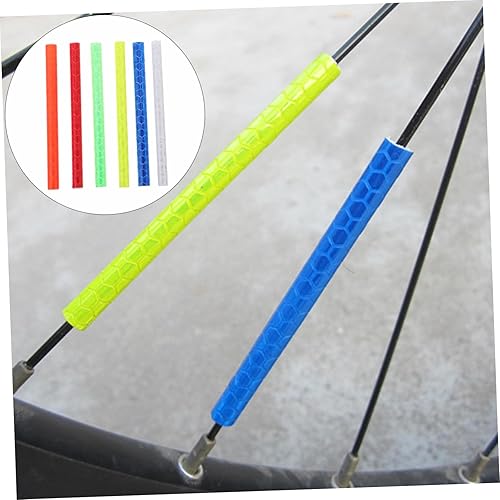 Miniatura 5 de 72 unids Radios Rod Cart Wheels Night Wheel Reflector Ciclismo Luces de la rueda de color Cinta de conducto apliques adornos cinta reflectante cinta