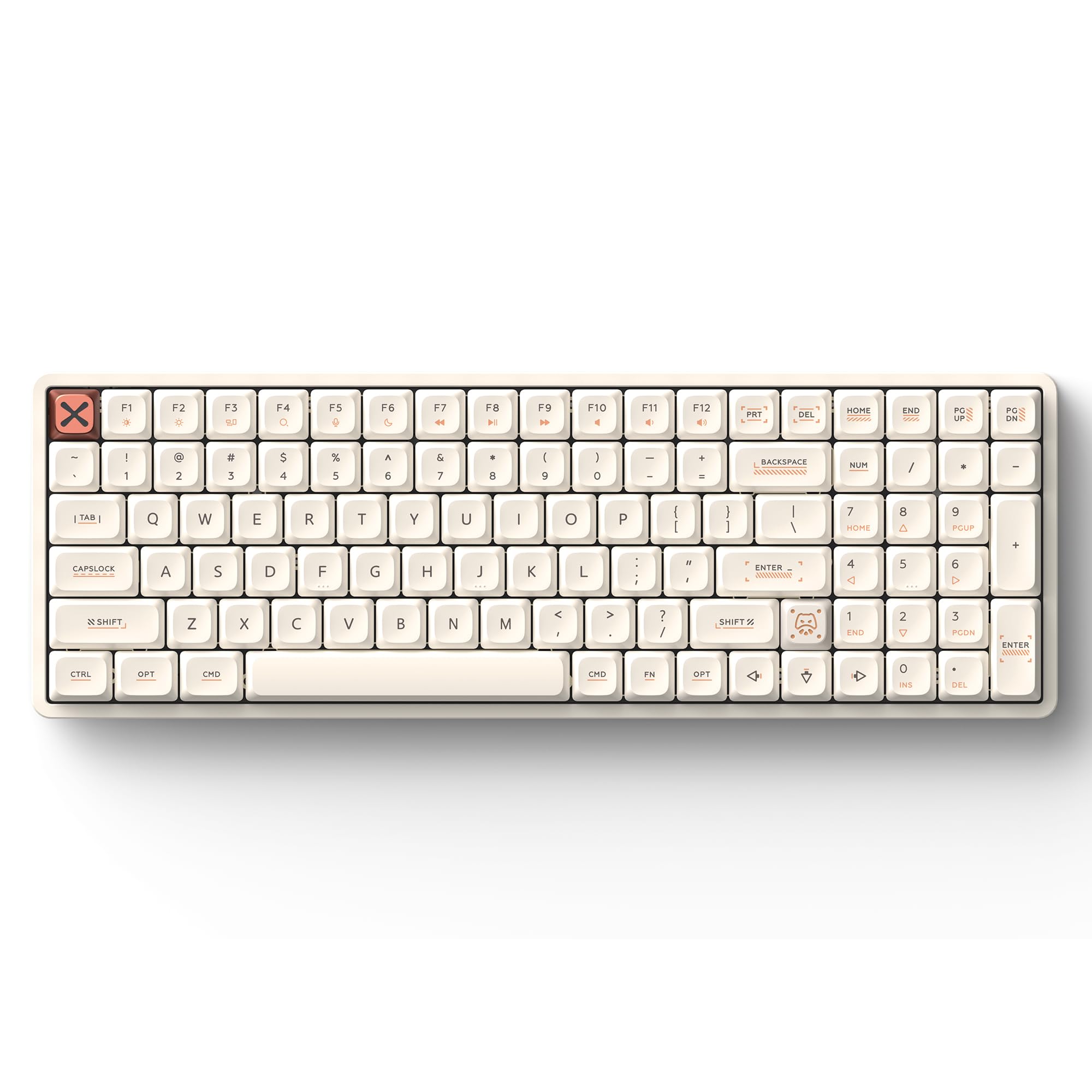 Amazon.com: IQUNIX Magi96 Low Profile Keyboard Wireless Creamy