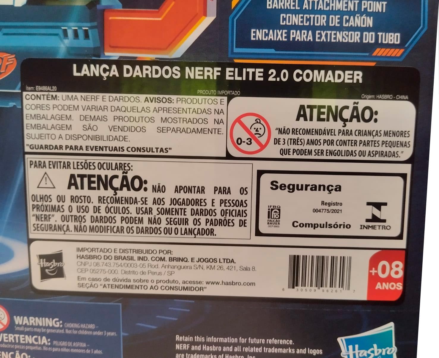 Nerf, Lançador de Dardos, Elite 2.0, Commander RD-6 - Tambor Giratório, Inclui 12 Dardos - A partir de 8 Anos