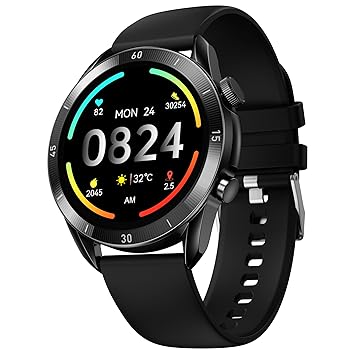 Fire-Boltt Legacy Luxury Smart Watch with 1.43” AMOLED, Bluetooth Calling, Wireless Charging, Voice Assistant, 110+ Sports Modes & Health Tracking, Smart Watch for Man & Woman– Black - image, photos