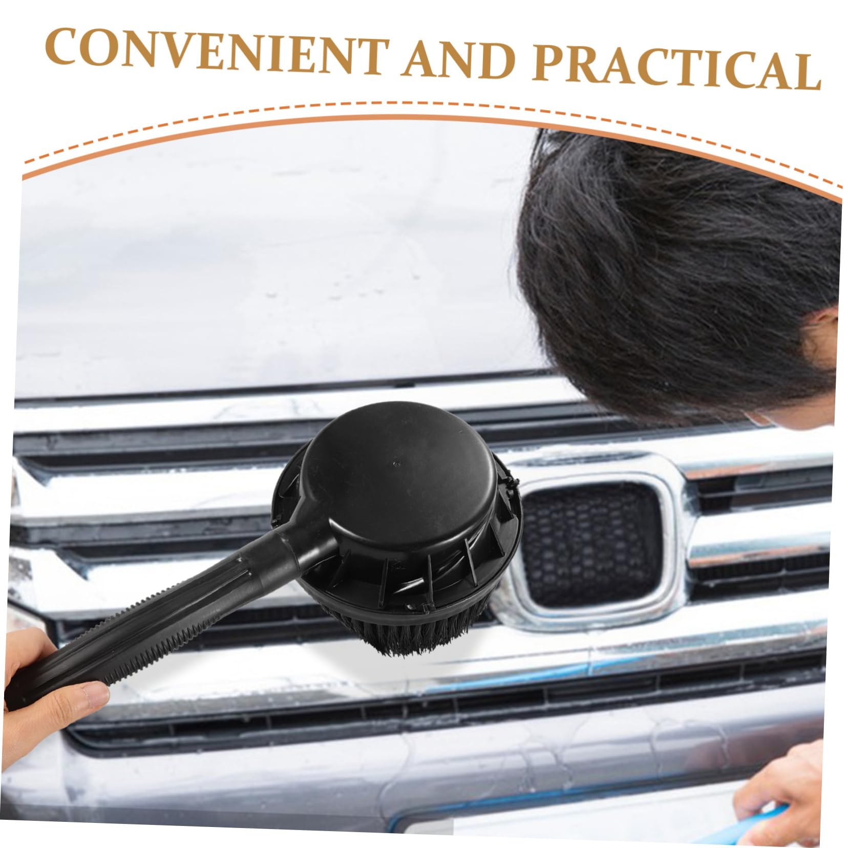 MAGICLULU Spazzola per Cerchi Auto ABS Nera per Pulizia Ruote e Pneumatici | Compatibile Idropulitrice, Resistente All’usura, Accessorio per Lavaggio Auto