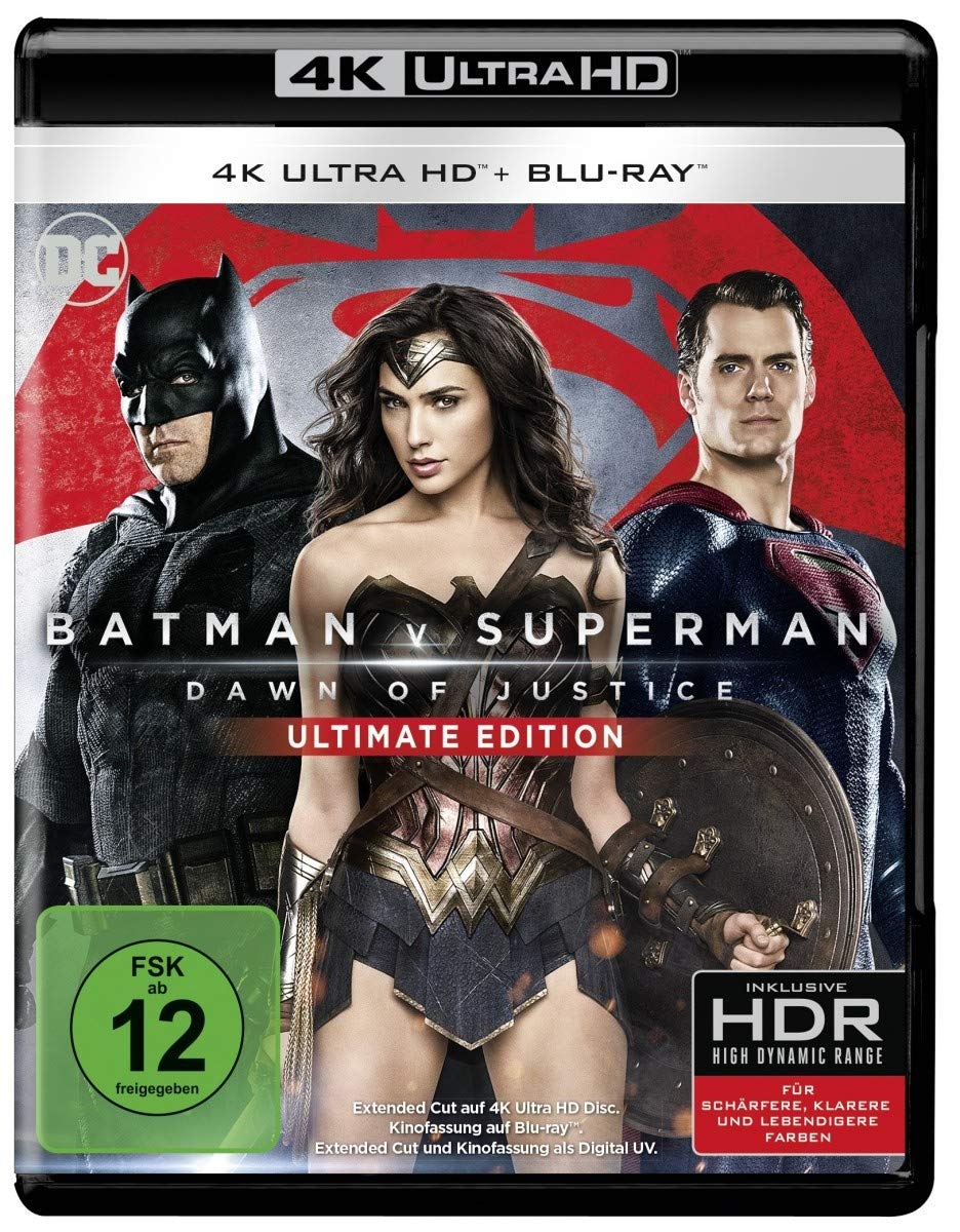 Batman v Superman: Dawn of Justice - Ultimate Edition 4K, 2 Ultra-HD-Blu-rays