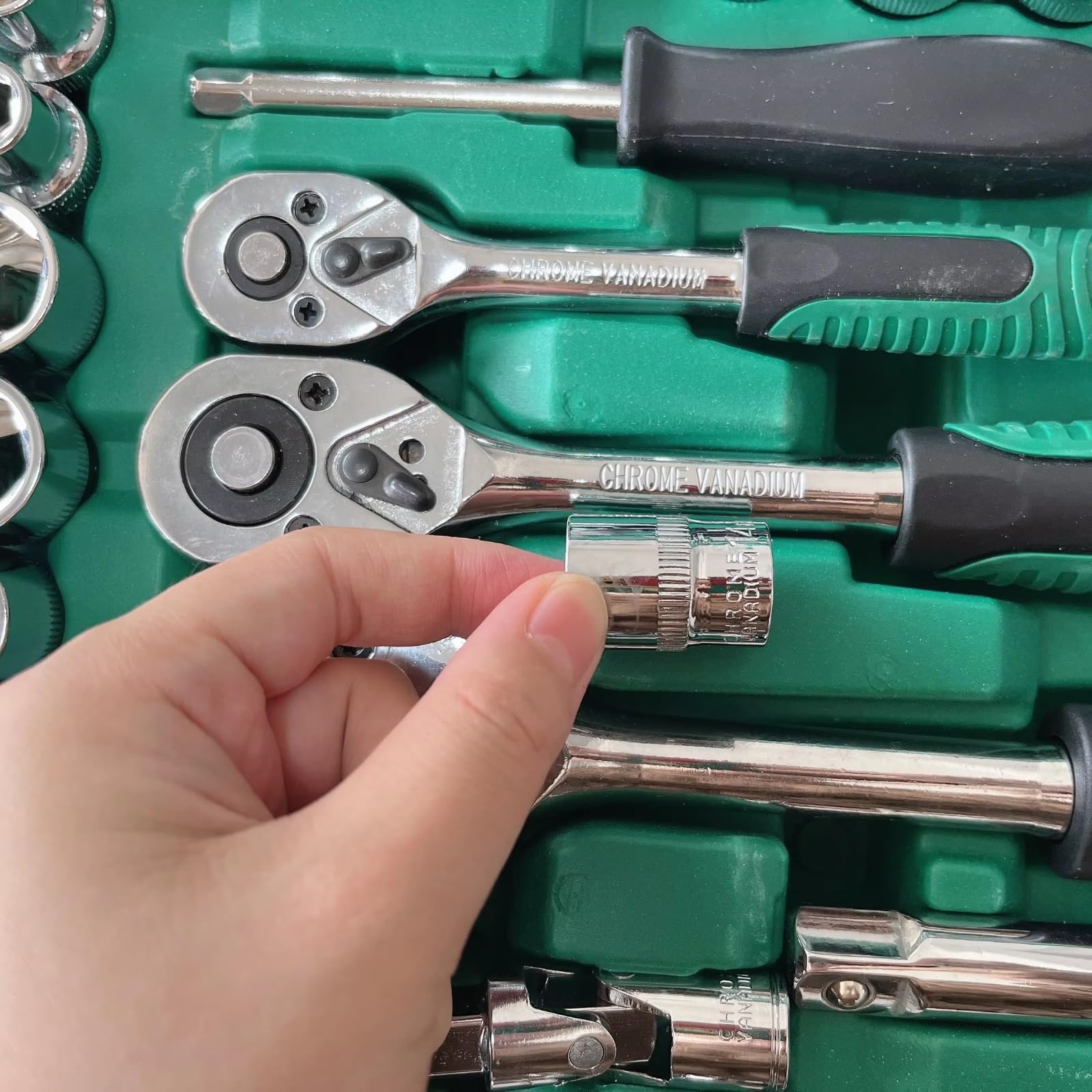 Maletín herramientas multiusos Kit De Herramientas Mecánicas De Reparación De Automóviles 150 Uds. Juego Llaves Tubo De 1/4" 1/2" 3/8" Con Estuche Paquete De Herramientas Manuales