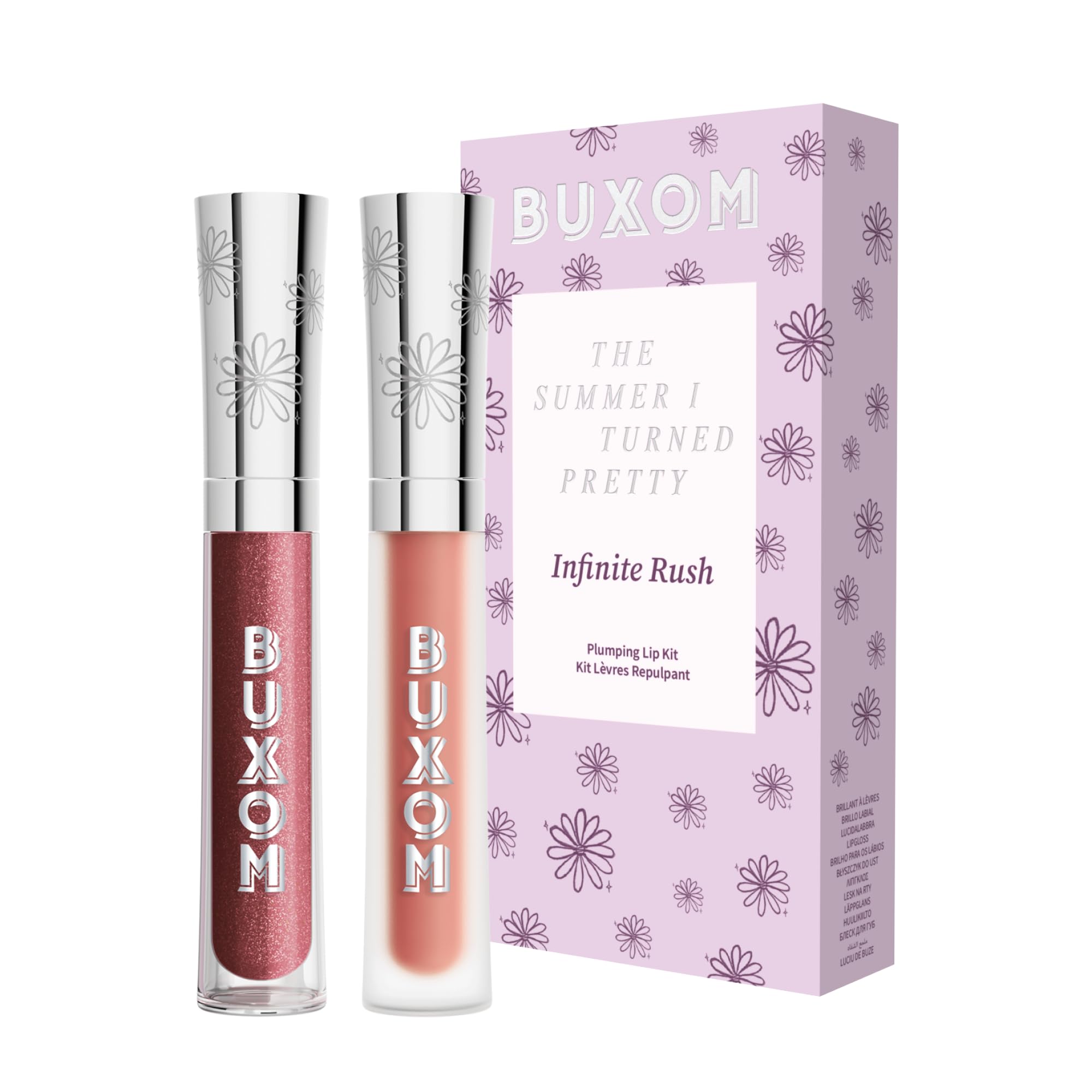 Buxom The Summer I Turned Pretty - Lip Gloss Kit Limited Edition Plumping and Moisturizing Formula for Fuller-Looking