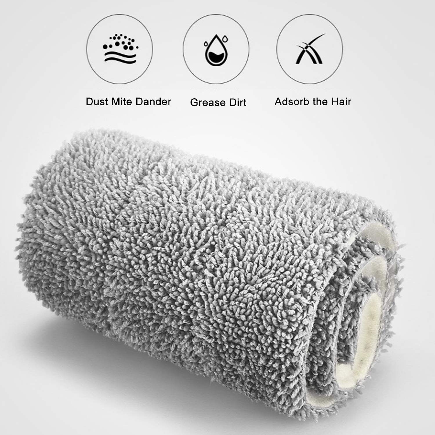 EZ SPARES Trapeador en aerosol para limpieza de suelos, con una botella de spray recargable y 3 almohadillas lavables, mopa con mango para el hogar, cocina, madera, laminada, madera, baldosas de