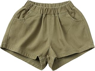 Toddler Kids Baby Boys Girls Jogger Shorts Summer Cotton Casual Solid Shorts Active with Pockets 18month Shorts