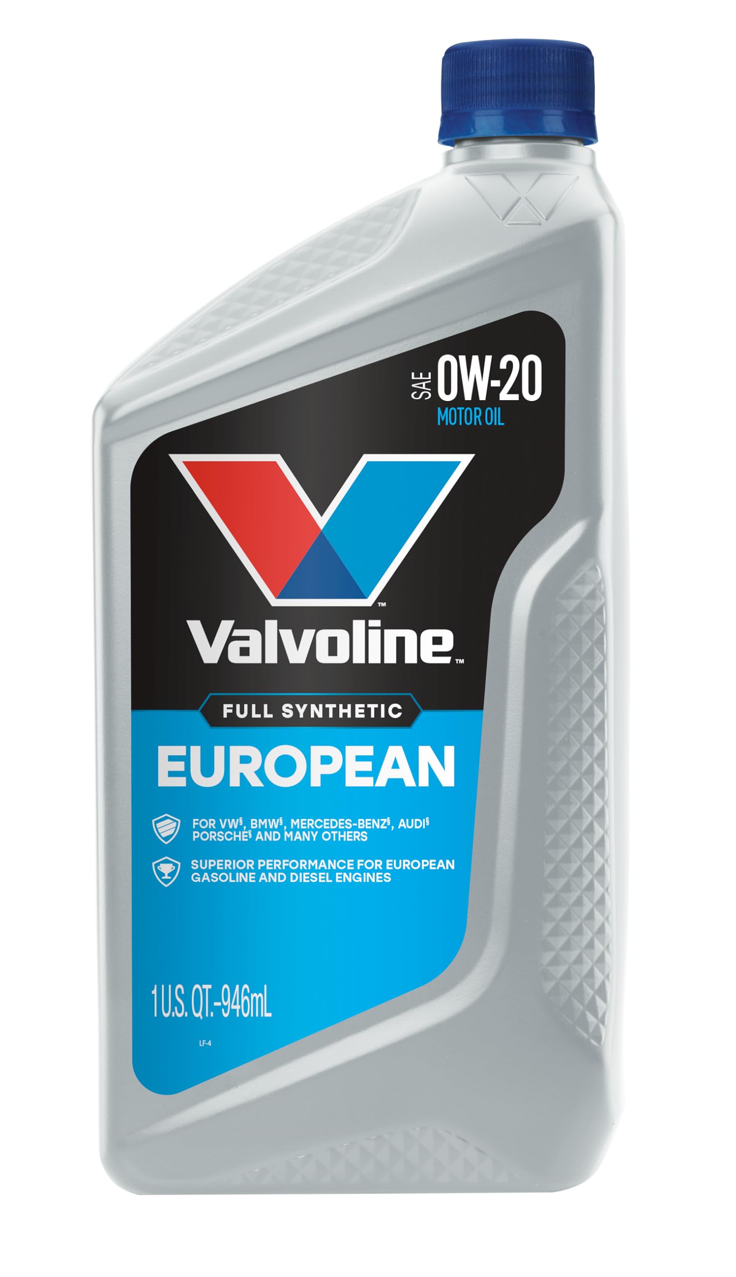 valvoline european vehicle full synthetic sae 0w-20 motor oil 1 qt