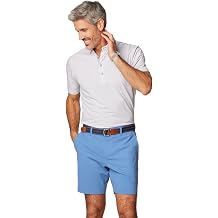 johnnie-O Vestal Printed Linxter Cotton Performance Polo Seal/M