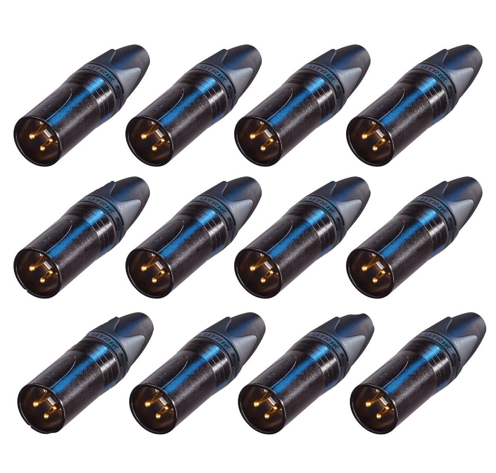 NEUTRIK NC3MXX-B - Cable XLR macho de 3 pines, conector Mt, color negro con