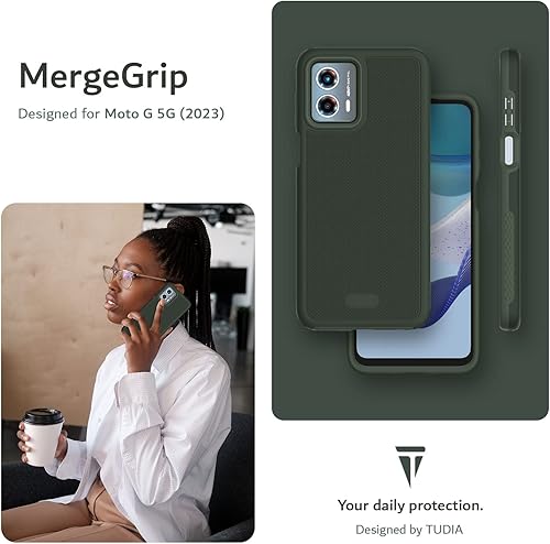 Vista 7 de TUDIA MergeGrip - Funda protectora diseñada para Motorola Moto G 5G 2023 XT-2313 – [prueba de caídas de grado militar] a prueba de golpes, delgada