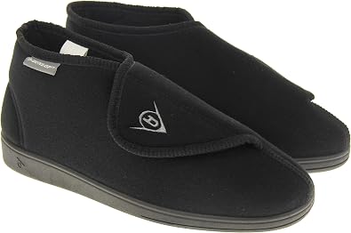Dunlop Mens Adjustable Touch Fastening Orthopaedic Boot Slippers