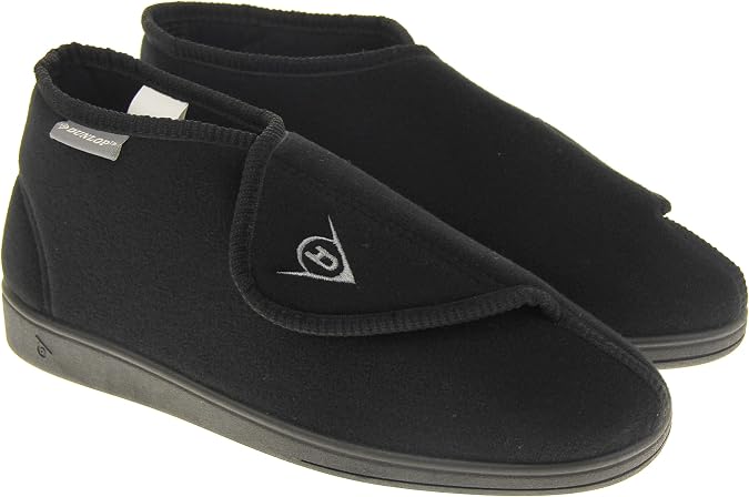 Dunlop Mens Adjustable Touch Fastening Orthopaedic Boot Slippers