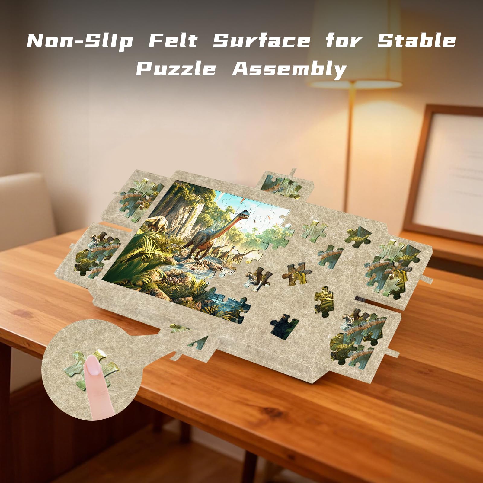 Puzzle mesa con 6 cajones, mesa plegable para hasta 1000 piezas, 77 x 53,6 cm, tablero de rompecabezas – Clasificador y organizador de puzles