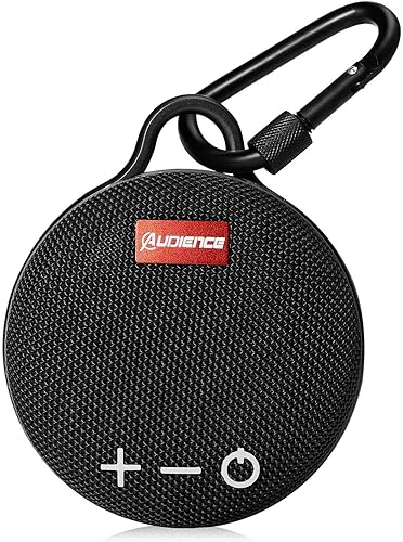 UrbanX Audience Series IPX7 - Altavoz Bluetooth impermeable con clip, tiempo de reproducción de 20 horas, altavoz compacto con sonido grande, graves