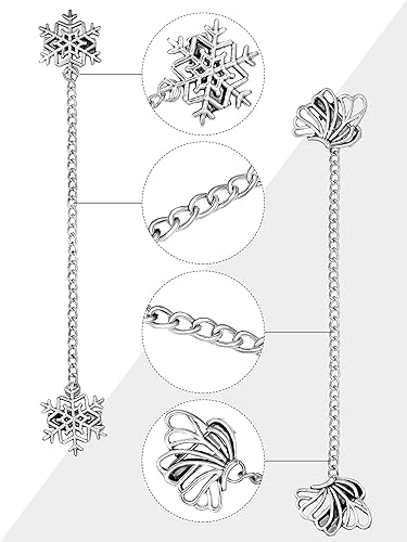 Miniatura 3 de Yunlly 4 piezas vintage suéter chal clips retro cárdigan cuello clips vestido camisa broche para mujer, Zinc, Aleación de zinc