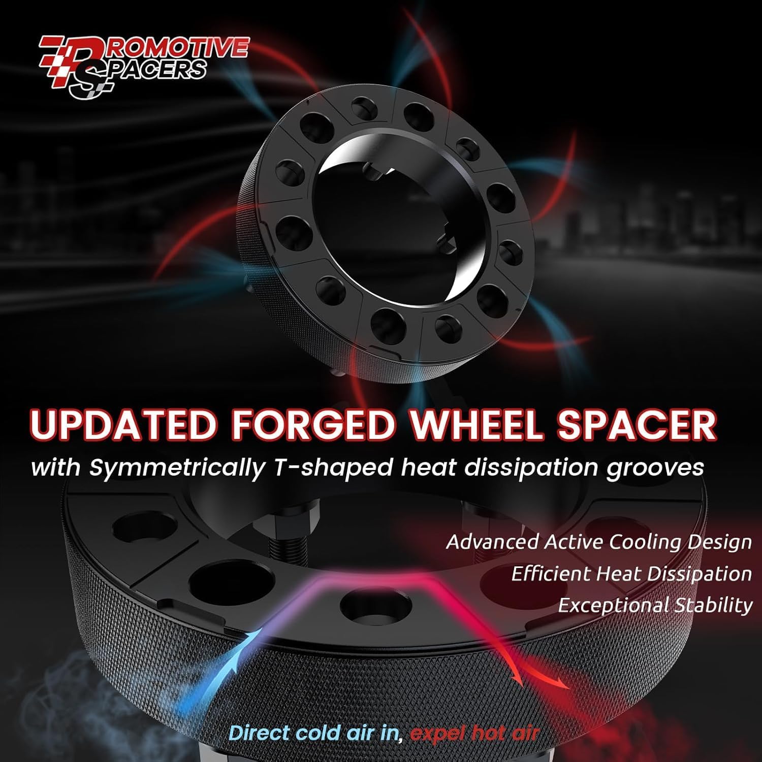 1.25" Wheel Spacers for F150 Expedition Navigator 2015-2024, CNC Forged 6x135 Spacers 32mm with Hub Lip Compatible with Lincoln, M14x1.5 Studs 87.1mm Center Bore for 6 Lug Truck Rim - 4PCS