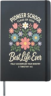 Pioneer School 2026 JW Gifts Pioneer Gift Jehovahs Witnesses Hardcover Journal, Black