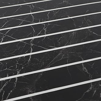 3D Wood Look Wall Panels, Self-Adhesive 3D Wooden Panel Groove Panels, Pack of 10, 40 x 40 cm, PVC Wall Cladding, Waterproof and Heat Resistant Panels, Stickers for Wall, Ceilings, Kitchen Back Wall