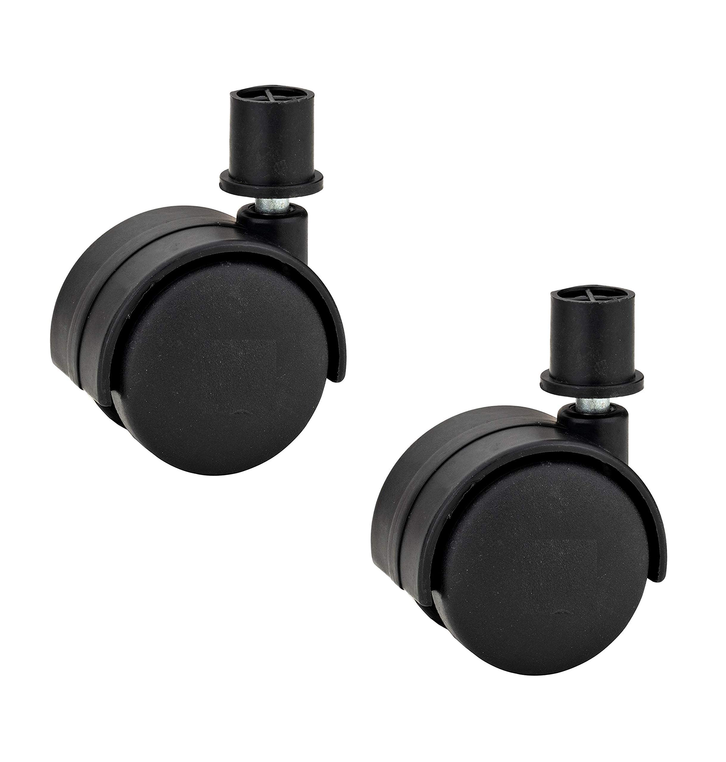 Nixnine Heavy Duty 2" Inch Air Cooler Wheels caster, 19mm Piller Size top 3/4 inch Castor Wheels, Swivel Furniture Caster Pack of 2, Black (B0D5CNTKZ9) Amazon Price History, Amazon Price Tracker