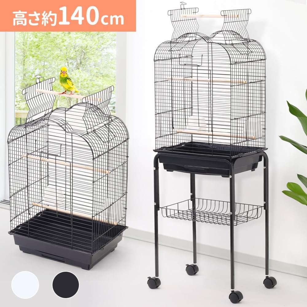 大型インコ用ケージ本日取りに来てくれる方値下げします Amazon | 鳥かご 大型【高さ140cm/スタンド付き】インコ用 広々サイズ