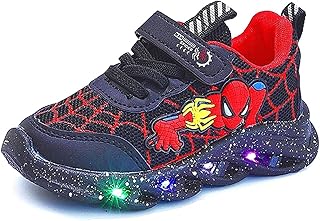 Zapatos luminosos for niños Led Zapatillas de deporte con luces intermitentes 35 deportivos Niños Estudiantes Comienzan la temporada escolar araña Protección Bow efectiva como disfraz