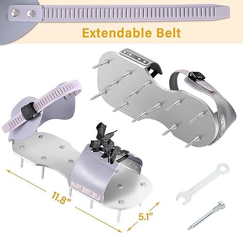 Miniatura 4 de Zapatos aireadores de césped para césped, herramienta aireadora de césped, zapatos de aireación premontados para césped, zapatos de punta